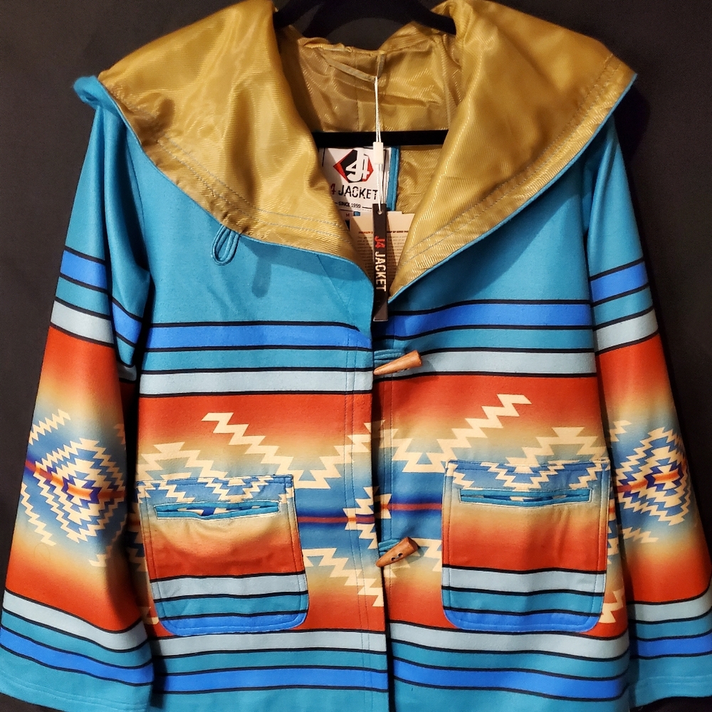 Aztec Print Jacket Size Medium - Picture 2 of 3